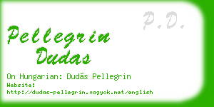 pellegrin dudas business card